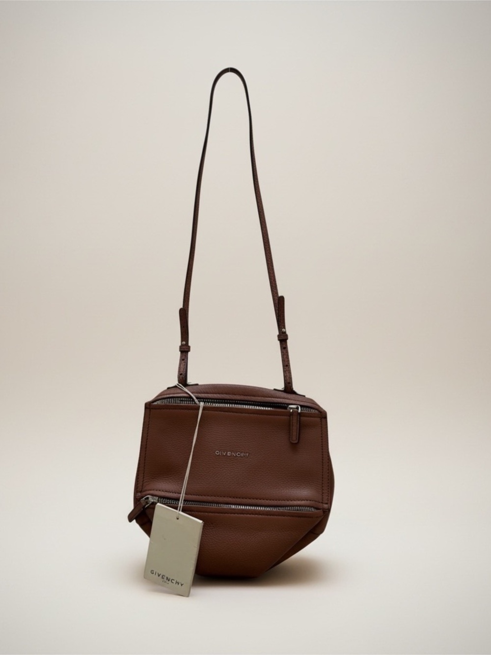 Givenchy Pandora Messenger Bag – Pony Brown Goatskin Leather - NWT